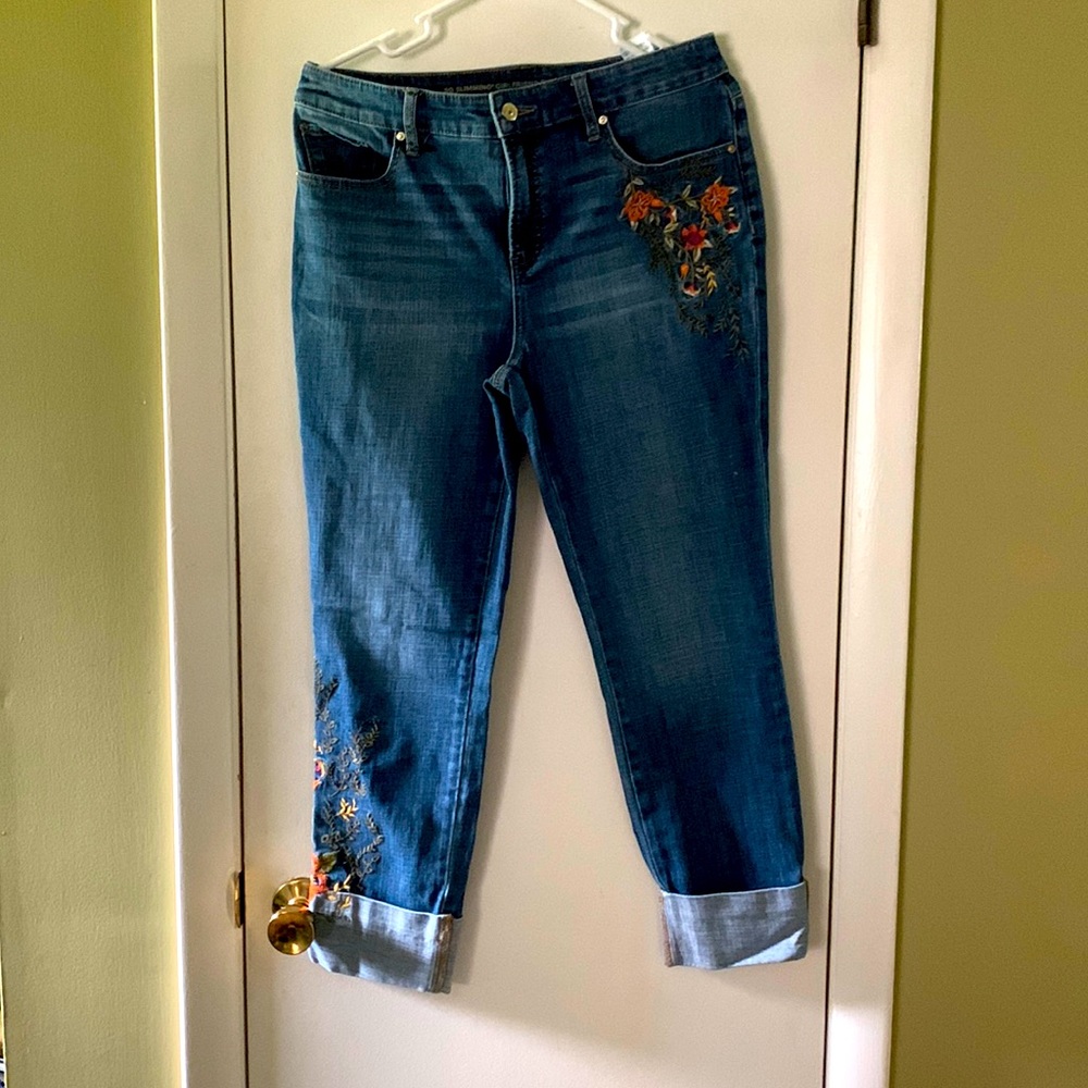 Embroidered jeans